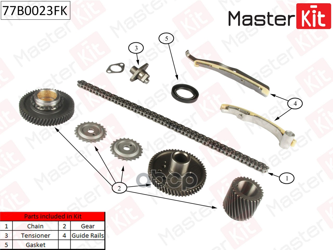 

Комплект Цепи Грм Master Kit 77B0023Fk