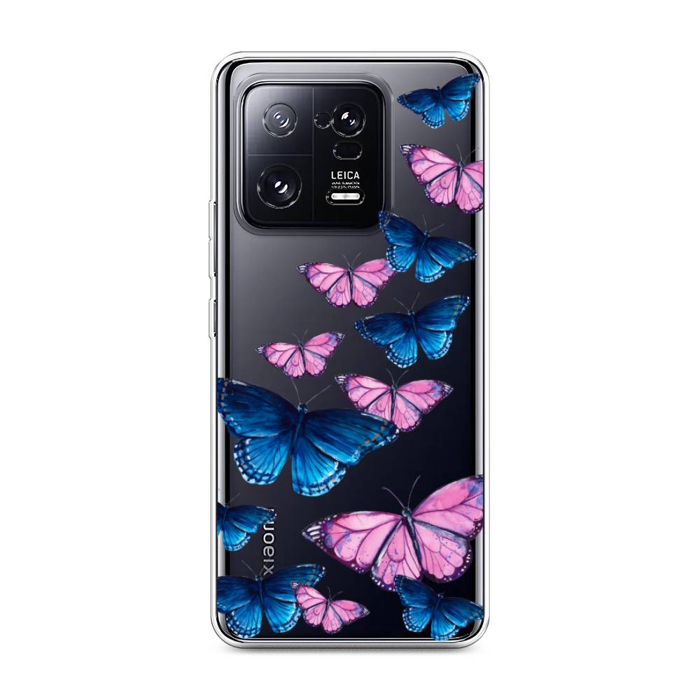 

Чехол Awog на Xiaomi 13 Pro 5G "Полет бабочек", Синий;черный;розовый, 317350-2