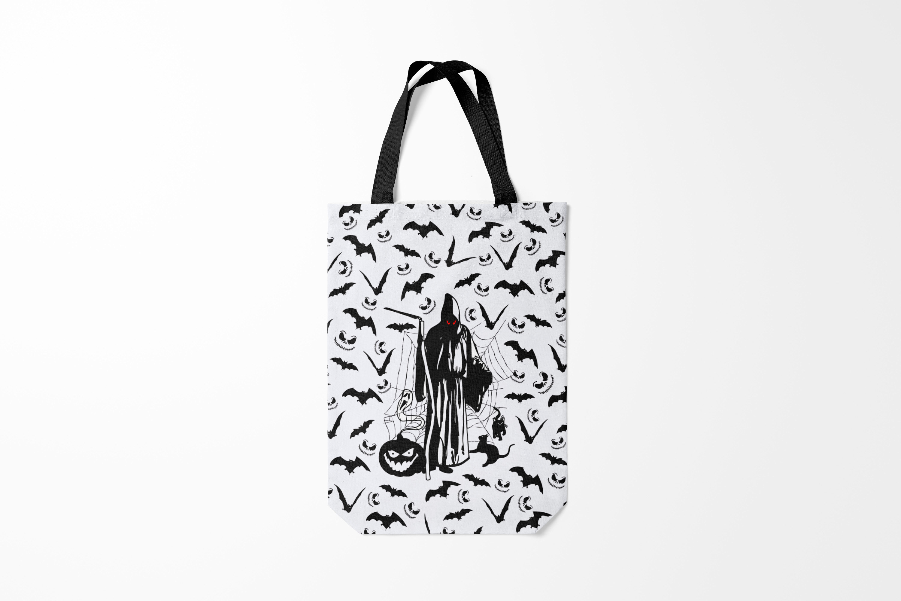 

Сумка шoппер унисекс Burnettie Хэллоуин Grim Reaper, белый, Хэллоуин Grim Reaper