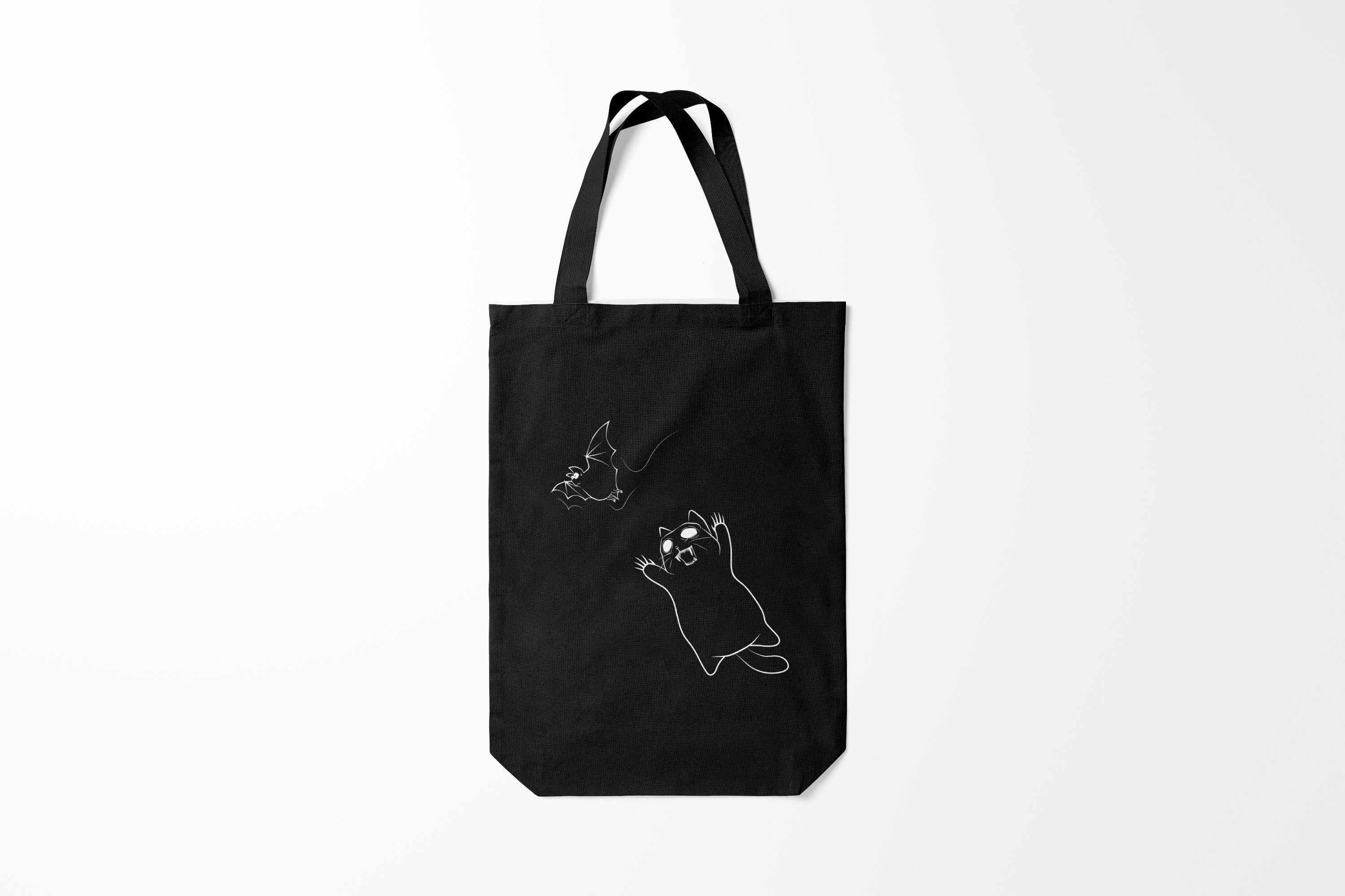 

Сумка шoппер унисекс Burnettie Хэллоуин Cat Monster, черный, Хэллоуин Cat Monster