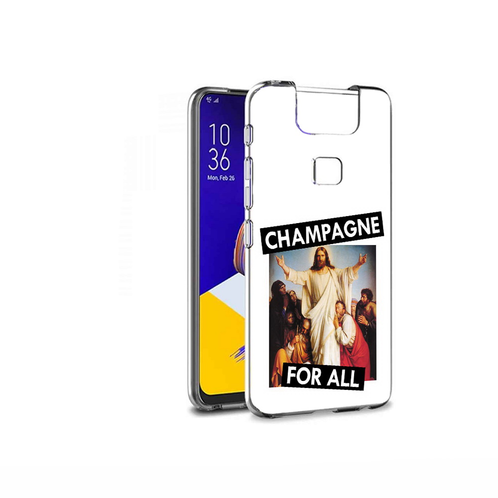 Чехол MyPads Tocco для Asus ZenFone 6 (ZS630KL) шампанское