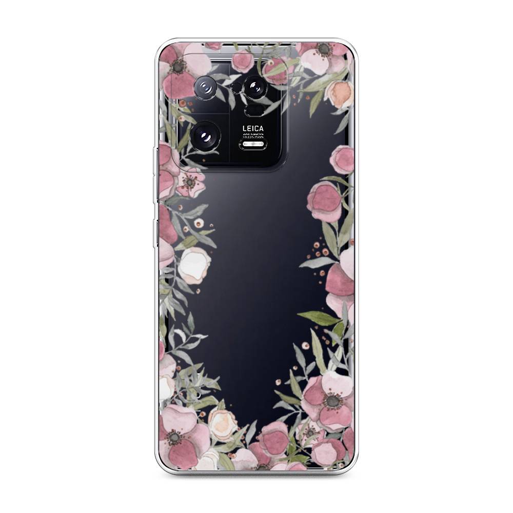 

Чехол Awog на Xiaomi 13 Pro 5G "Розовая цветочная рамка", Розовый;зеленый, 317350-8