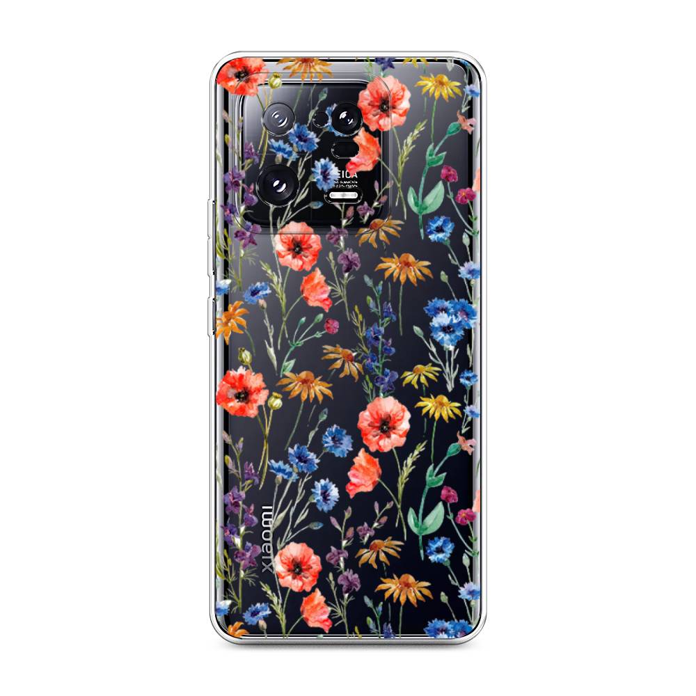 

Чехол Awog на Xiaomi 13 Pro 5G "Маки и васильки фон", 317350-8