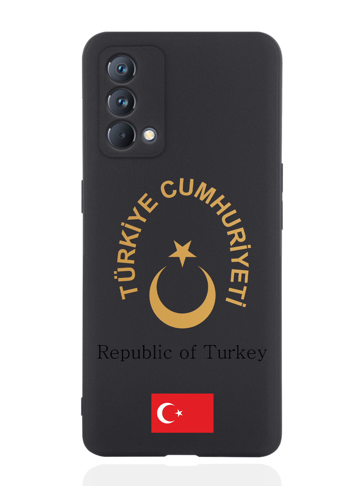 

Чехол SignumCase для realme GT Master Edition Золотой Герб Турциичерный, Золотистый;черный
