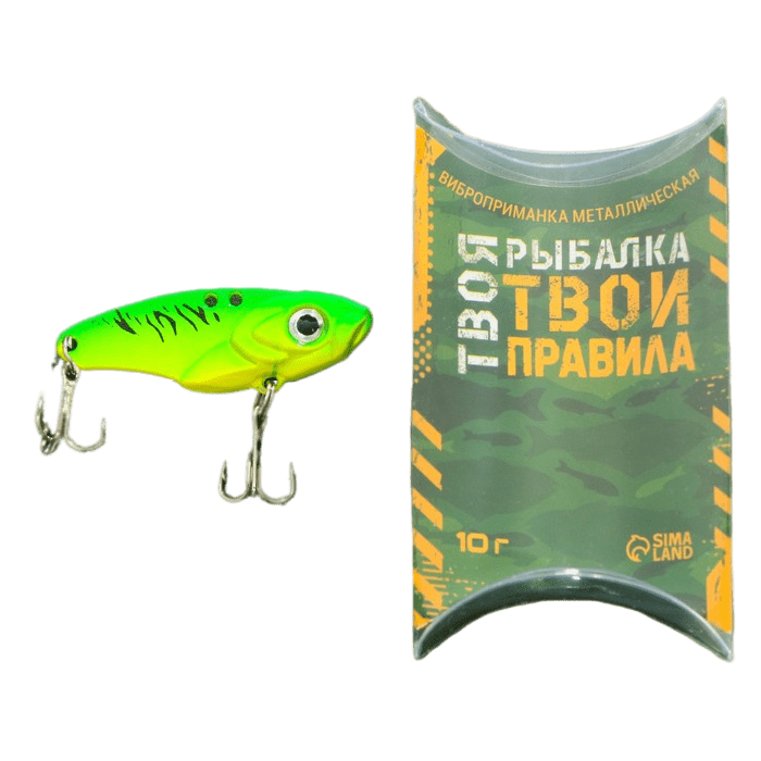 

Воблер DHVIB "Твоя рыбалка, твои правила", 10 гр, Зеленый