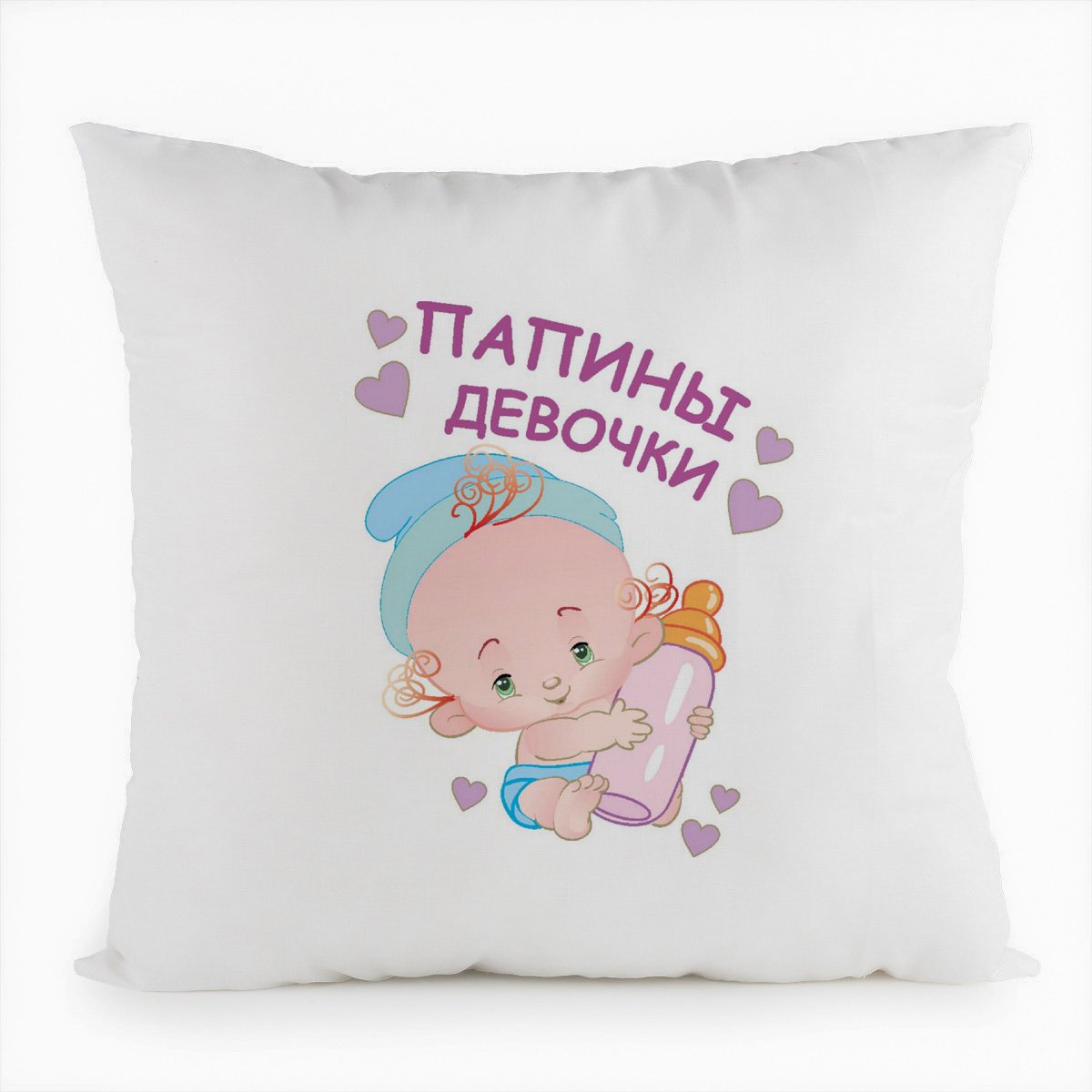 фото Подушка белая coolpodarok пузожитель папины девочка