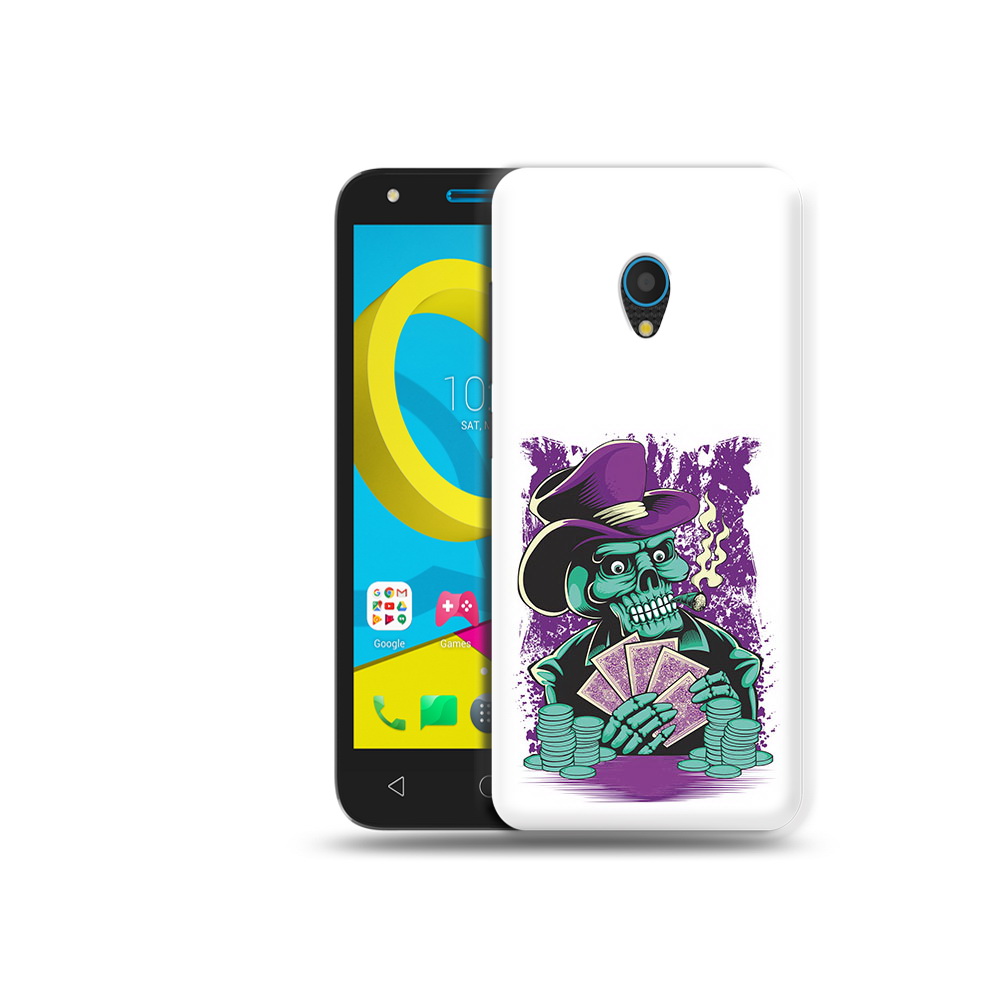 

Чехол MyPads Tocco для Alcatel U5 5047D зеленый череп с картами (PT134046.676.361), Tocco