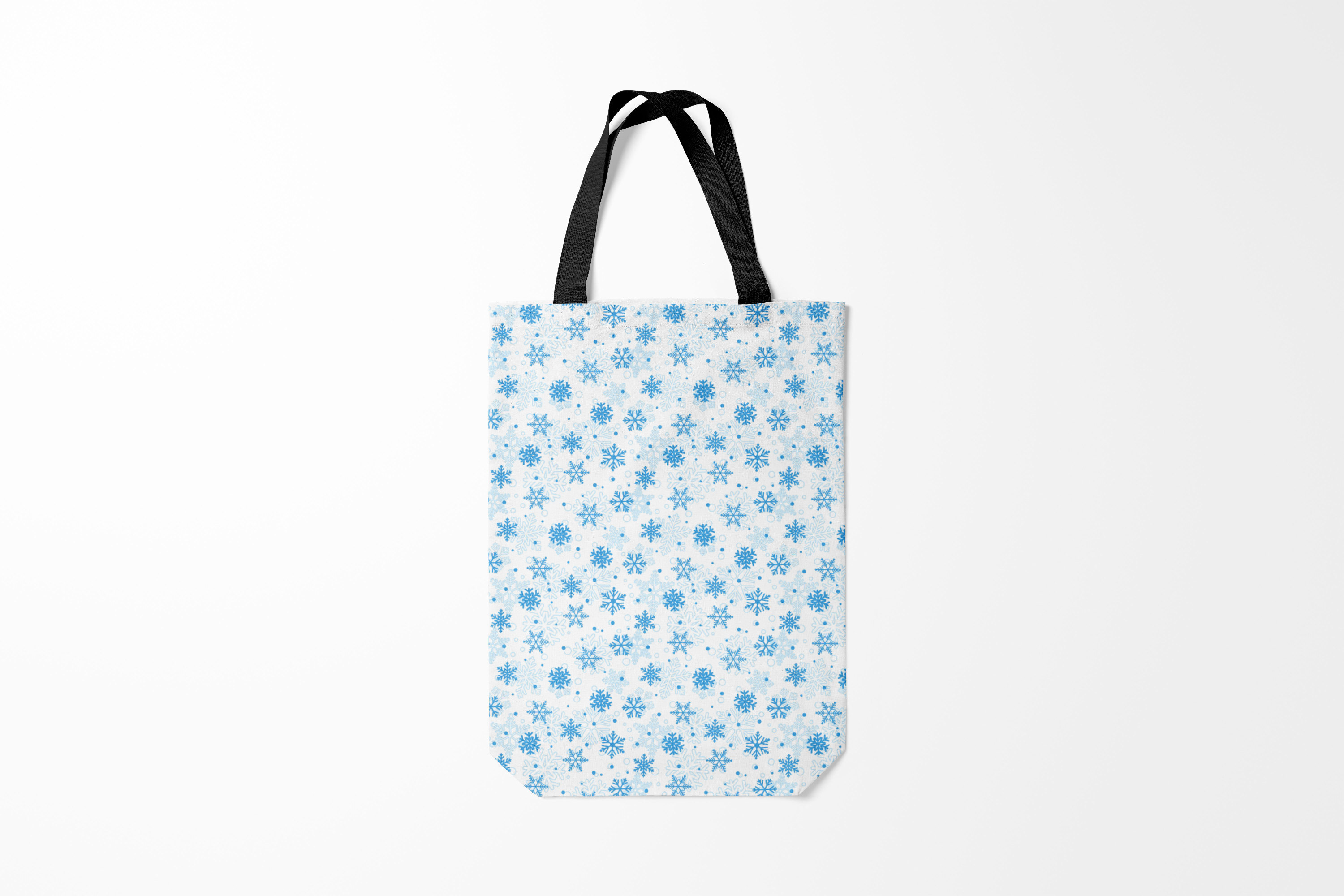 

Сумка шoппер унисекс Burnettie Новый год Снежинки снежные узоры, белый, Новый год Снежинки снежные узоры