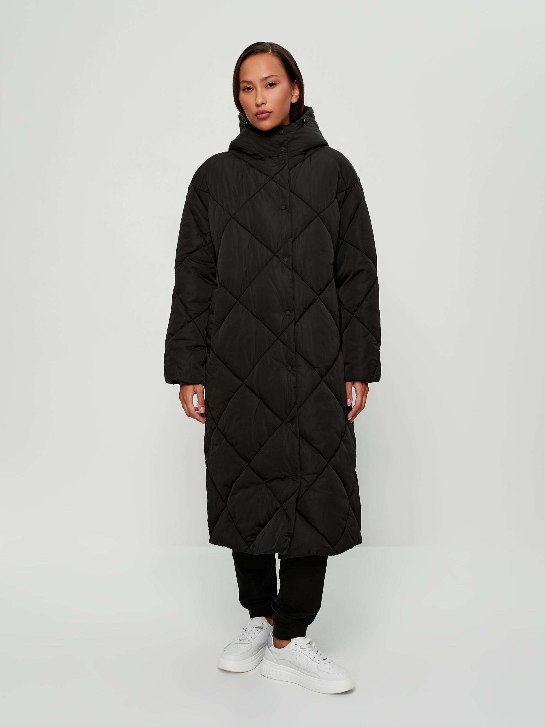 

Пальто женское ZARINA 2460408108-50 черное L, 2460408108-50