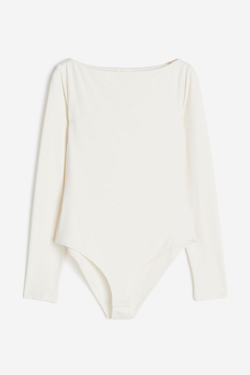 

Боди женское H&M 1216651 белое XS, Белый, 1216651
