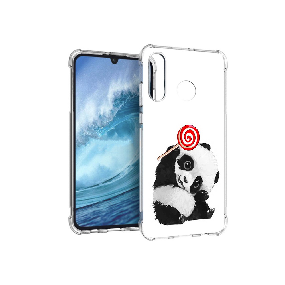 

Чехол MyPads Tocco для Huawei P30 Lite панда с леденцом, Прозрачный, Tocco
