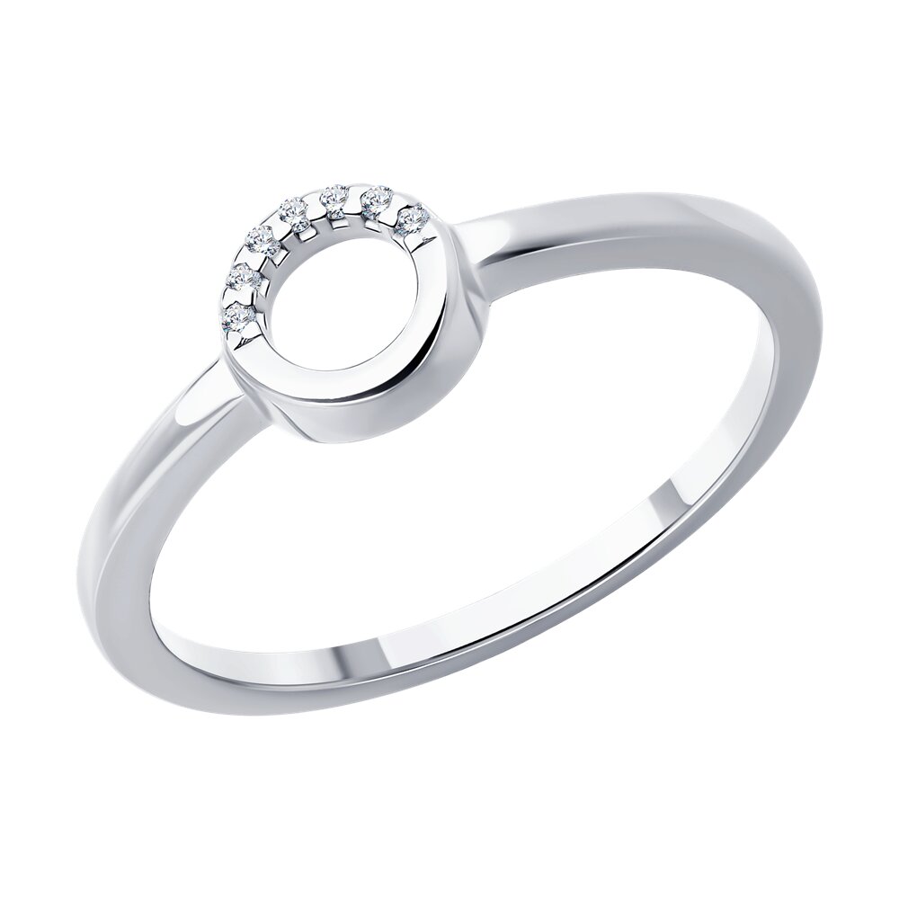 

Кольцо из серебра р. 15,5 Diamant 94-210-02695-1, бриллиант, 94-210-02695-1