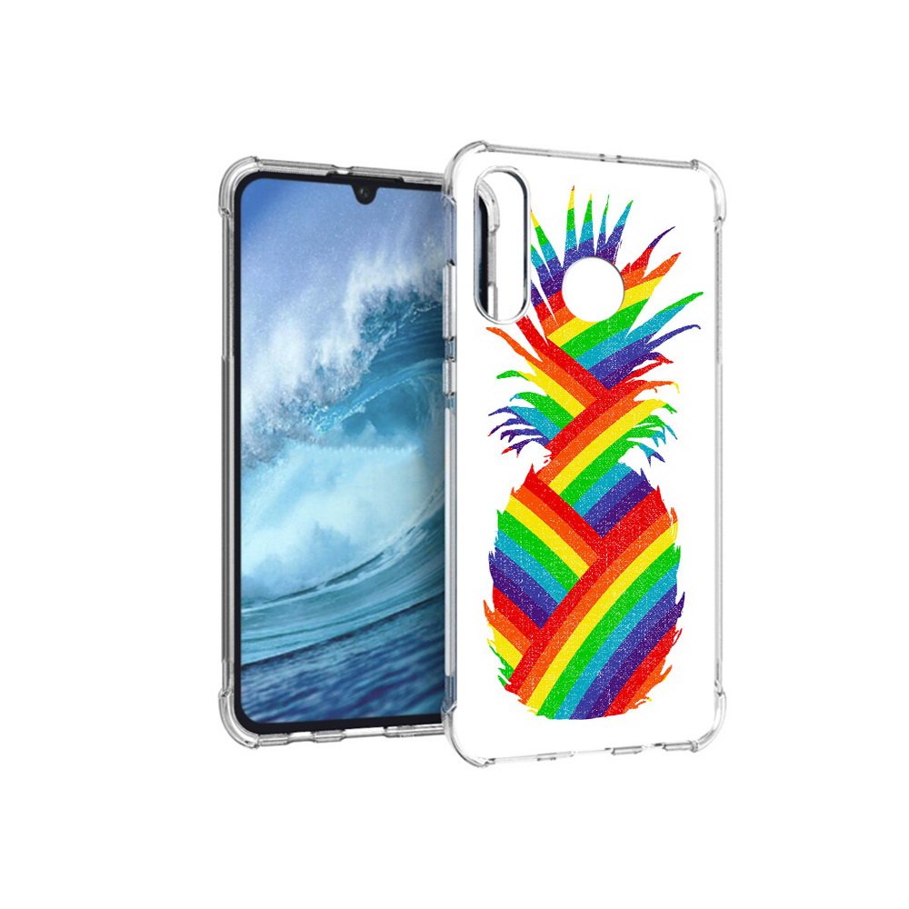 

Чехол MyPads Tocco для Huawei P30 Lite радужный ананас, Прозрачный, Tocco