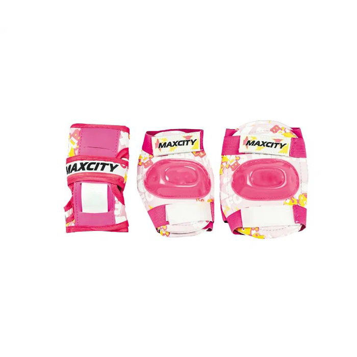 

Защита роликовая MaxCity Teddy р. М, pink, Розовый;белый