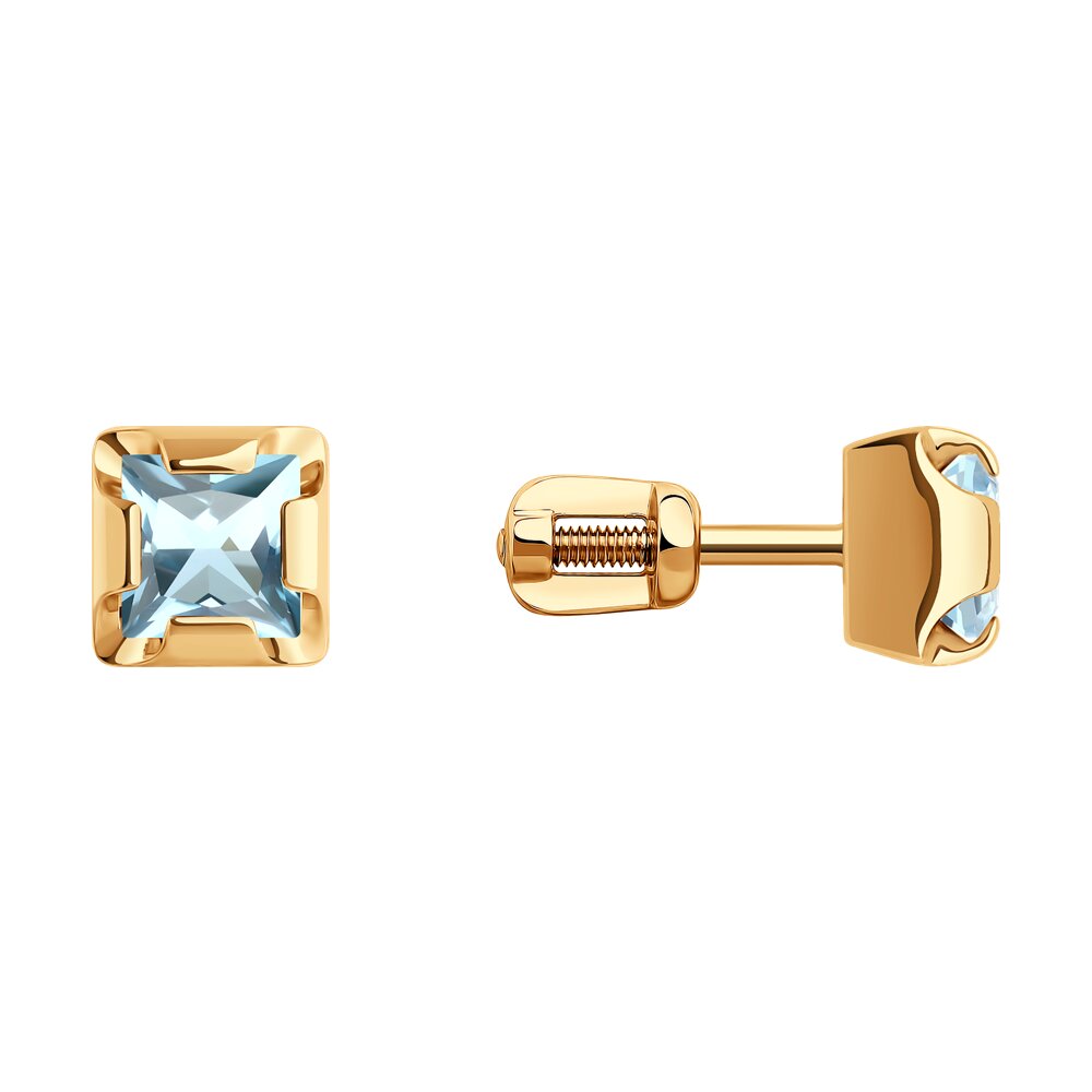 

Серьги из красного золота SOKOLOV 728703, топаз, 728703
