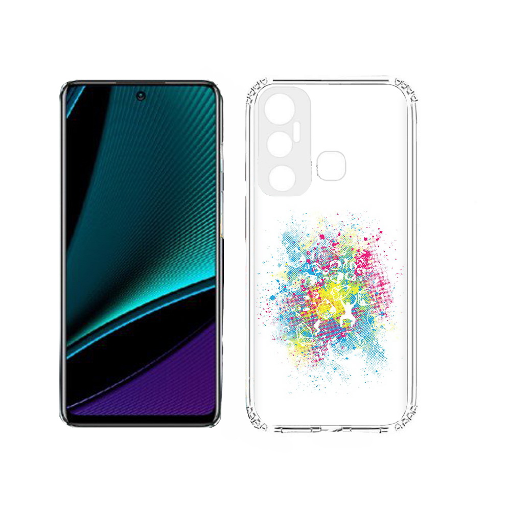 

Чехол MyPads Tocco для Infinix Hot 11s акварель абстракция, Прозрачный, Tocco