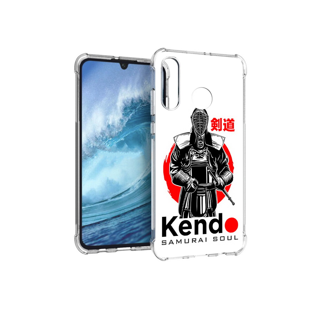 

Чехол MyPads Tocco для Huawei P30 Lite рисованый самурай, Прозрачный, Tocco