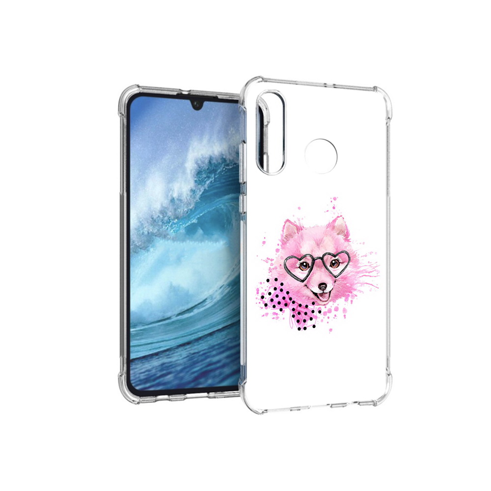 

Чехол MyPads Tocco для Huawei P30 Lite розовый волченок, Прозрачный, Tocco