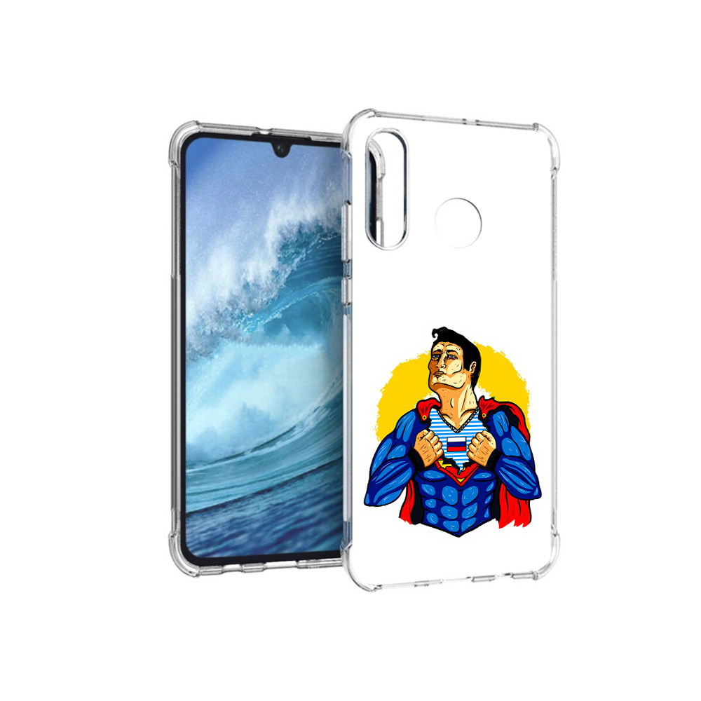 

Чехол MyPads Tocco для Huawei P30 Lite русский супермен, Прозрачный, Tocco