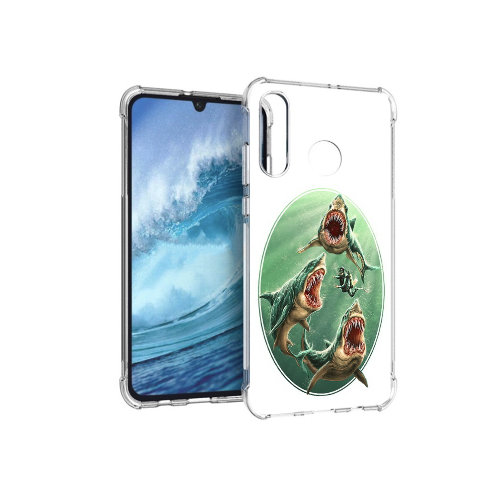 

Чехол MyPads Tocco для Huawei P30 Lite синяя бездна, Прозрачный, Tocco