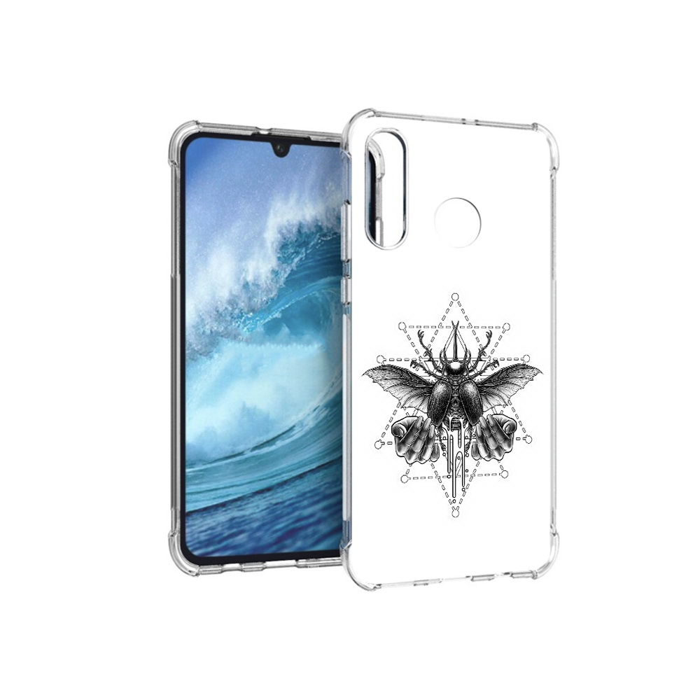 

Чехол MyPads Tocco для Huawei P30 Lite скарабей, Прозрачный, Tocco