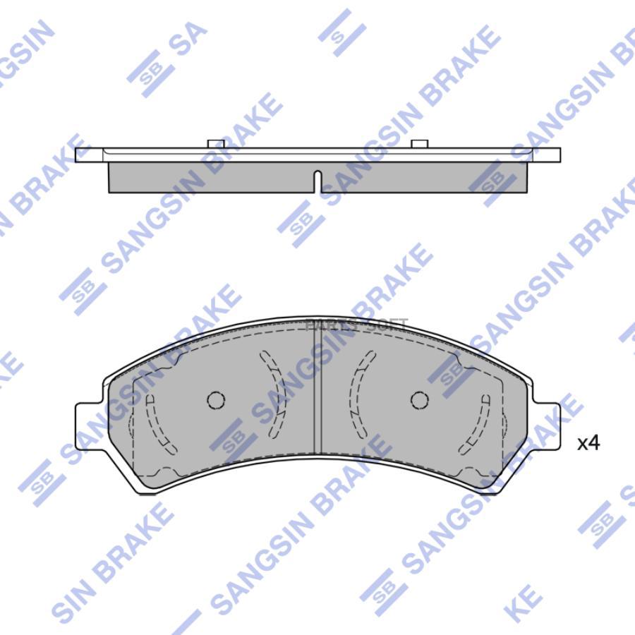 

Тормозная Колодка Sp4487