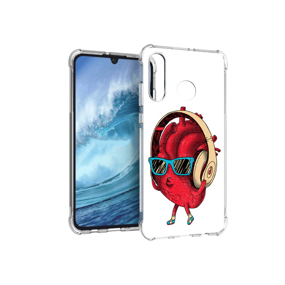 

Чехол MyPads Tocco для Huawei P30 Lite слушай сердце, Прозрачный, Tocco