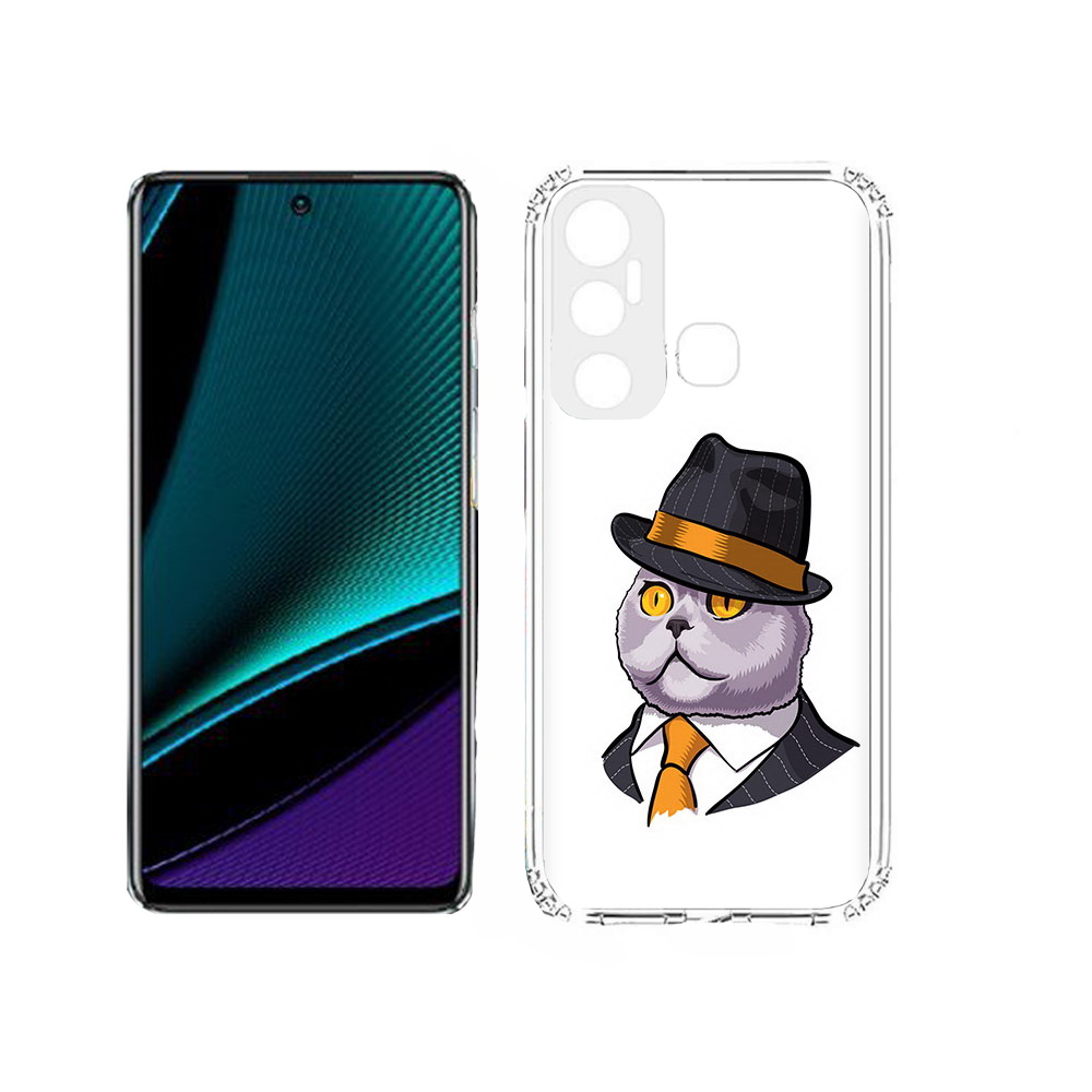 

Чехол MyPads Tocco для Infinix Hot 11s британец, Прозрачный, Tocco