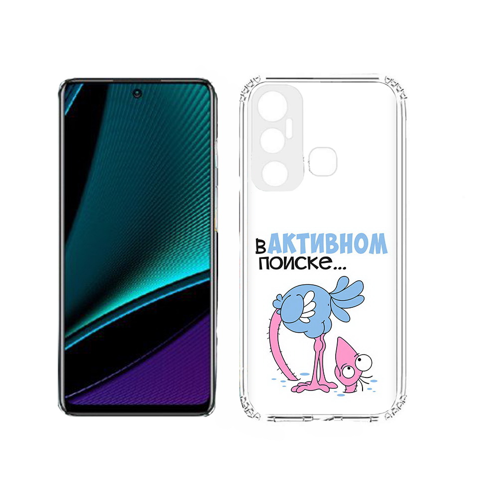 

Чехол MyPads Tocco для Infinix Hot 11s в активном поиске, Прозрачный, Tocco