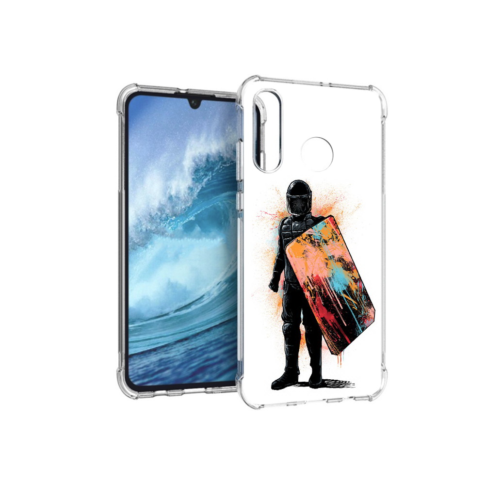 

Чехол MyPads Tocco для Huawei P30 Lite солдат с красочным щитом, Прозрачный, Tocco