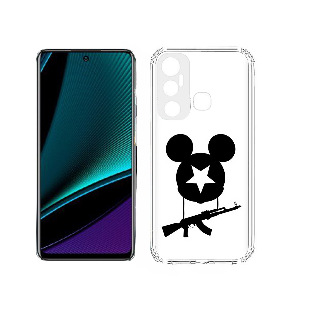 

Чехол MyPads Tocco для Infinix Hot 11s АК Микки, Прозрачный, Tocco