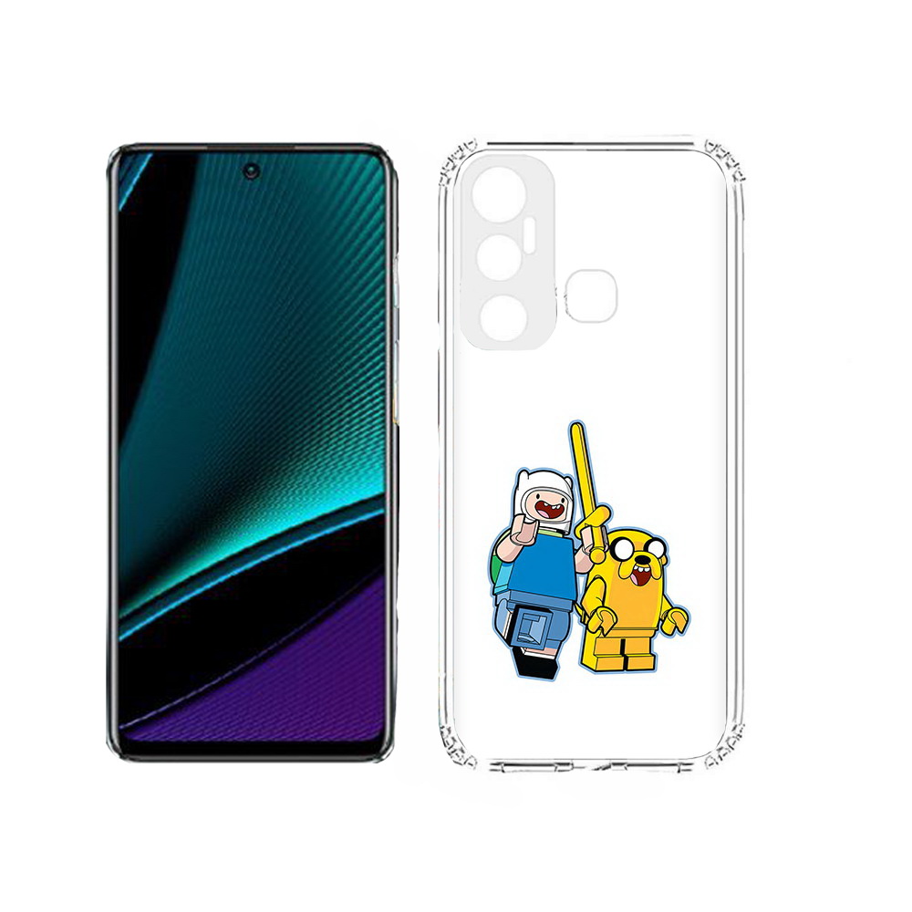 

Чехол MyPads Tocco для Infinix Hot 11s время приключений лего, Прозрачный, Tocco