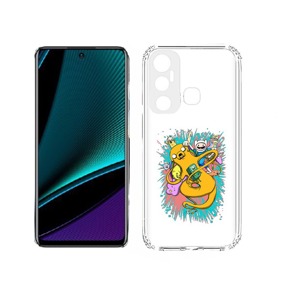 

Чехол MyPads Tocco для Infinix Hot 11s время приключений рисунок, Прозрачный, Tocco