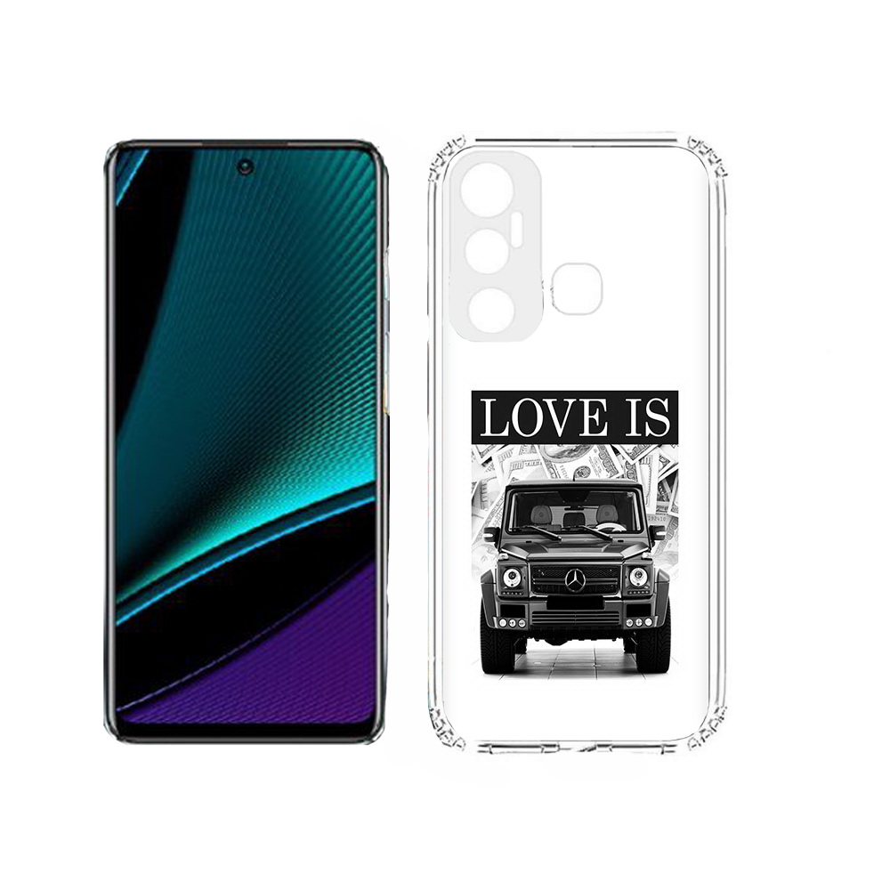 

Чехол MyPads Tocco для Infinix Hot 11s гелик, Прозрачный, Tocco