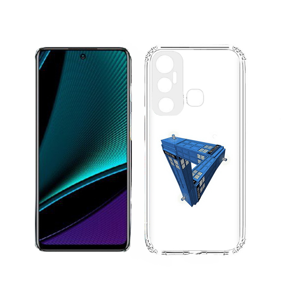 

Чехол MyPads Tocco для Infinix Hot 11s головолока абстракция, Прозрачный, Tocco
