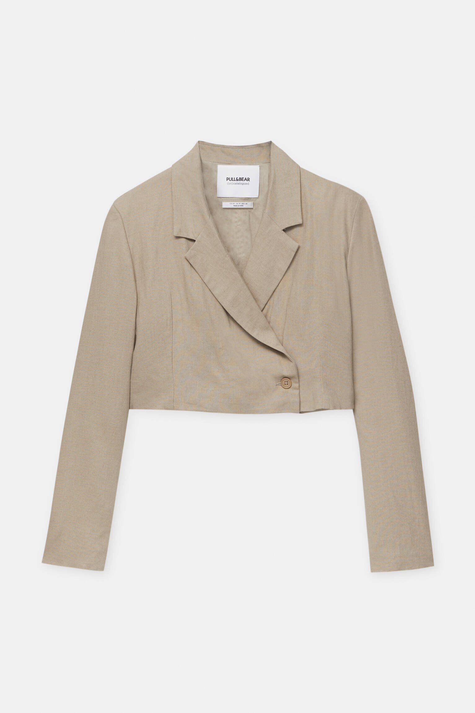 Жакет женский Pull&Bear PUL552796627 бежевый S. Доставка из-за рубежа.