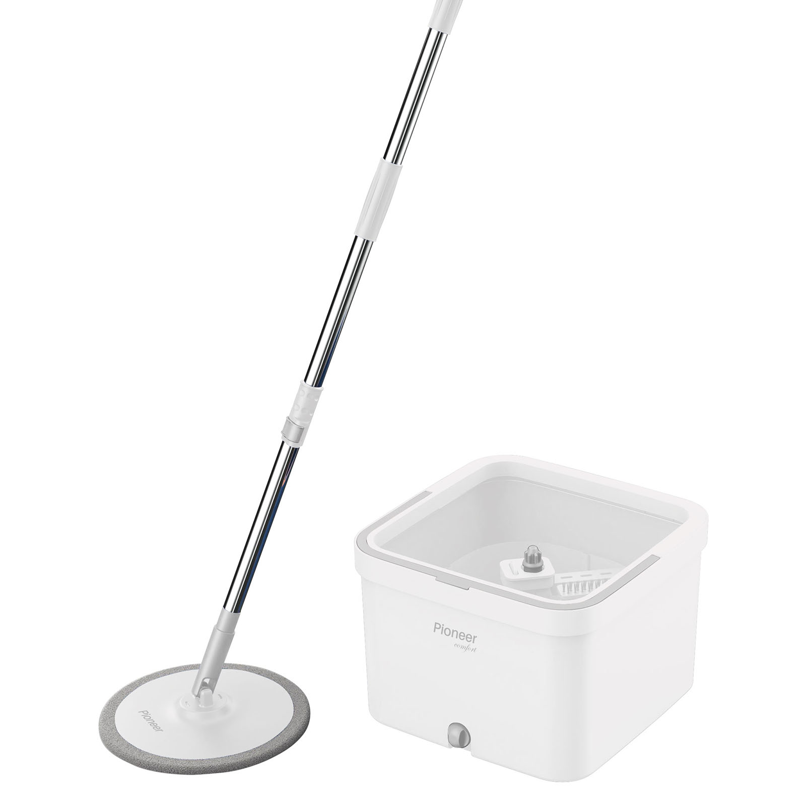 

Набор для уборки Pioneer 7126S, Белый;серебристый, 7126S