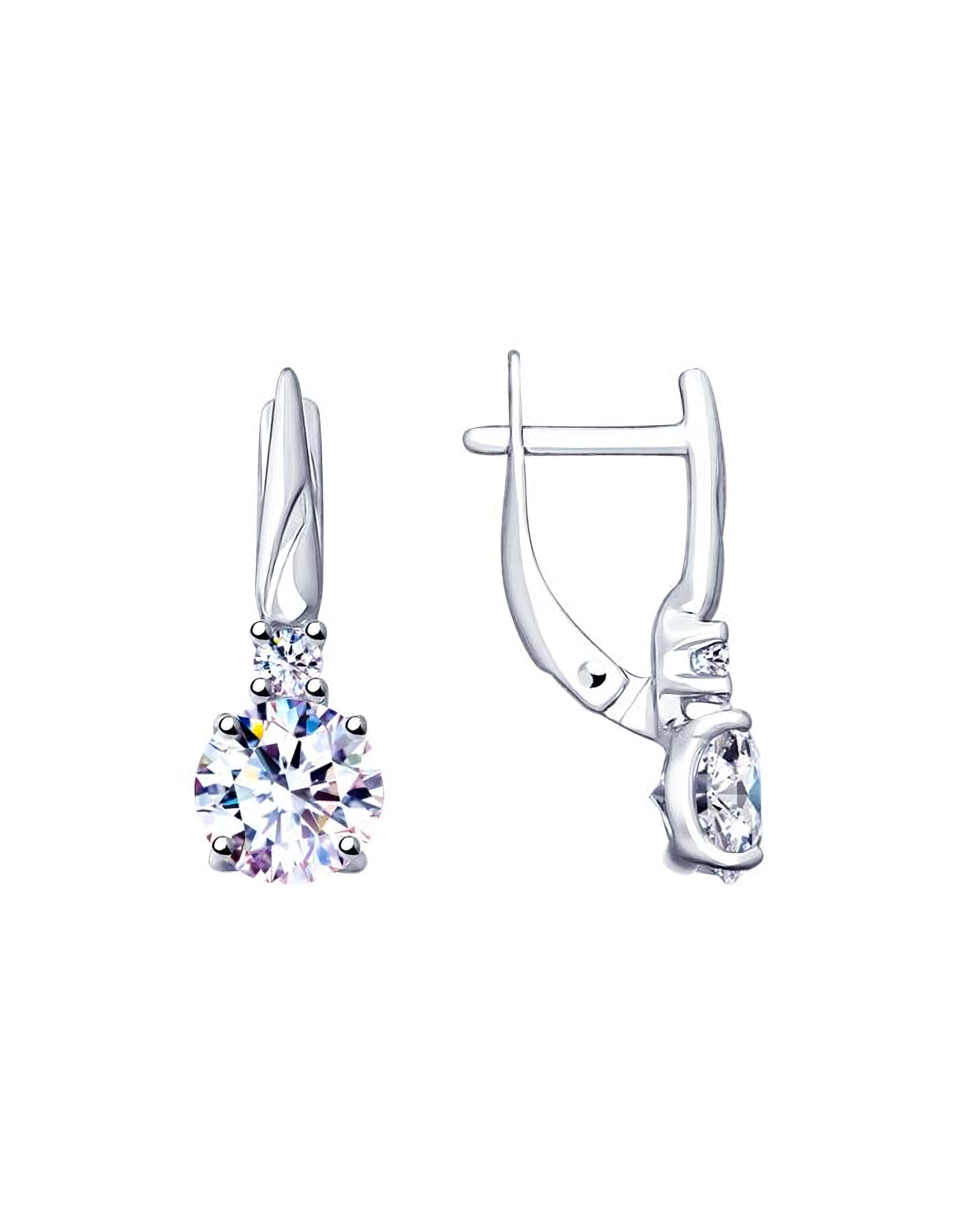 

Серьги из серебра TEO MAORI 894025673, фианит, 894025673