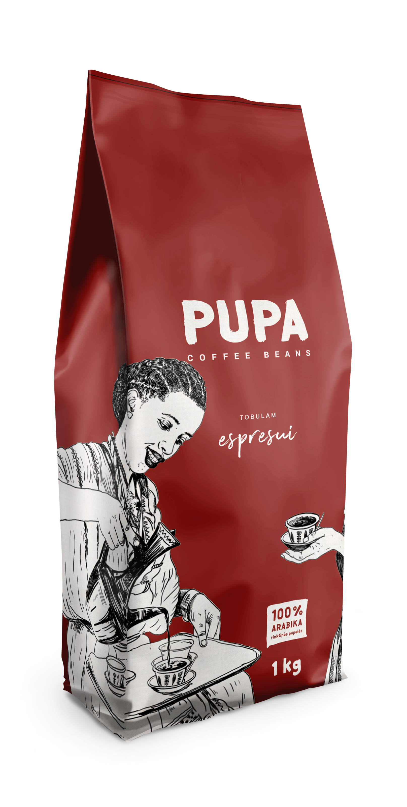 

Кофе в зернах Kavos Bankas Pupa Espresso 100% арабика, 1кг