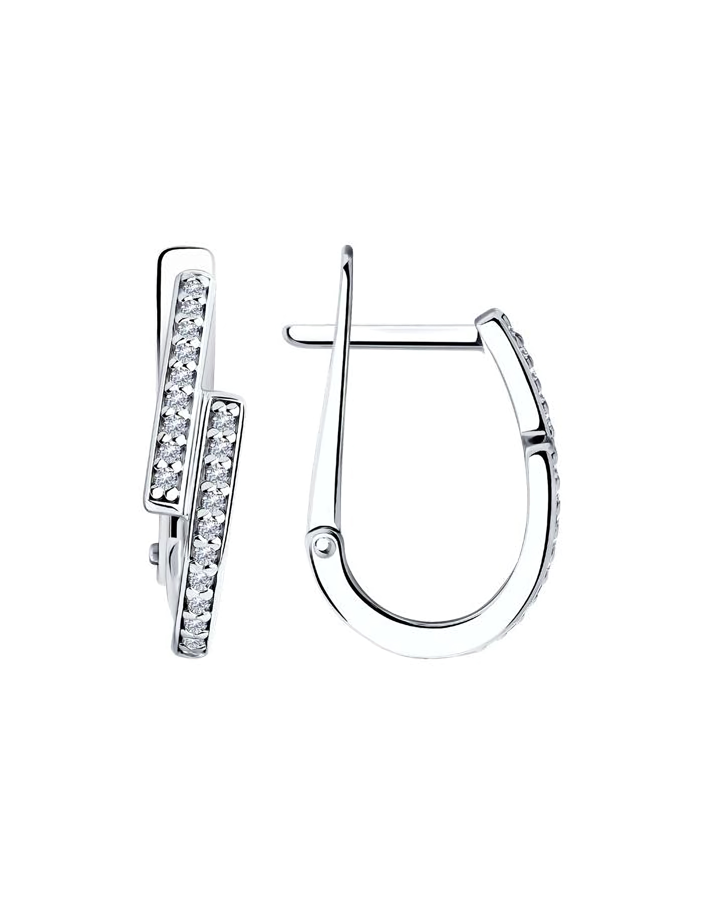 

Серьги из серебра TEO MAORI 894025696, фианит, 894025696