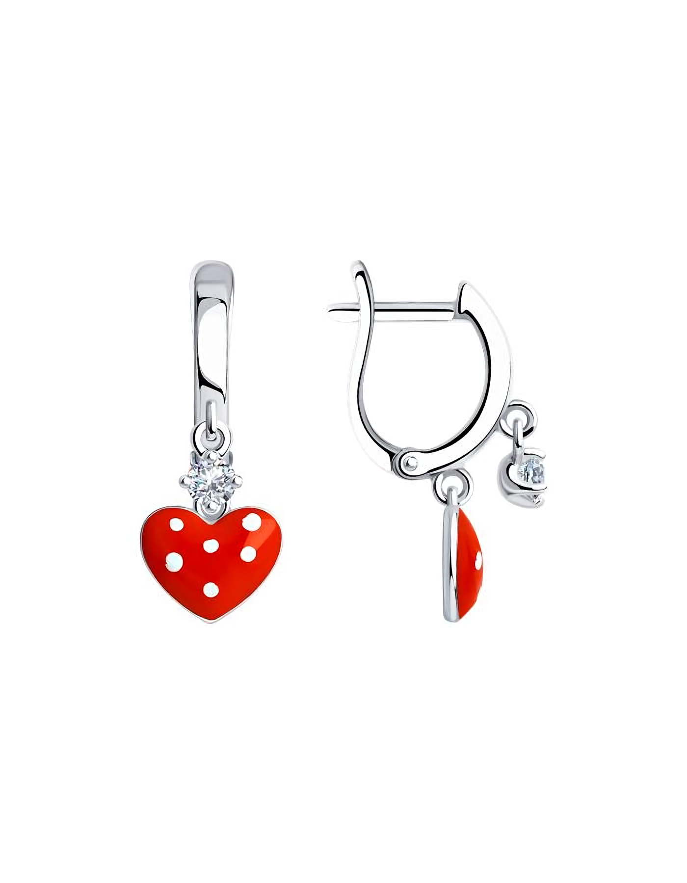 

Серьги подвески из серебра TEO MAORI 894025710, эмаль, 894025710