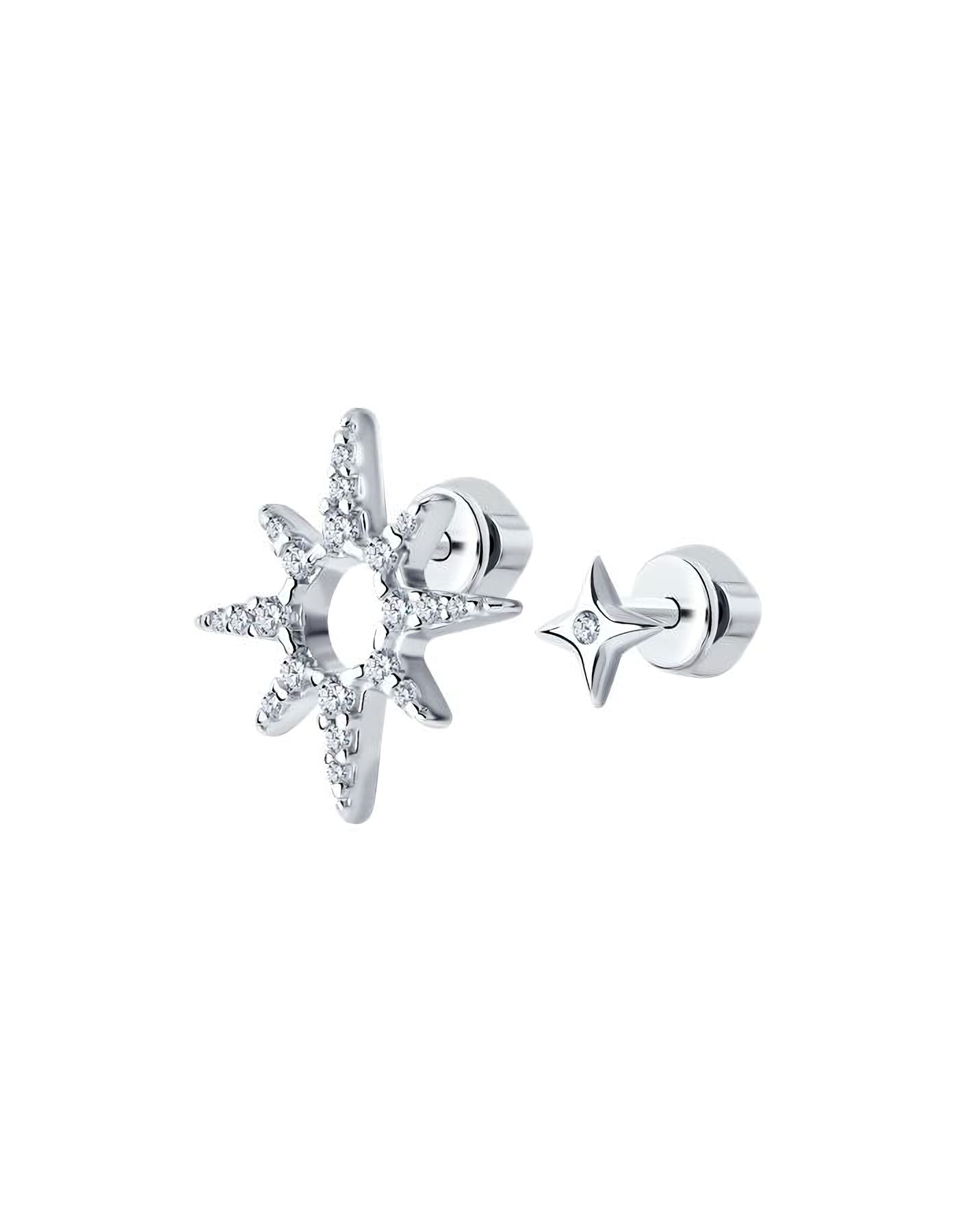

Серьги из серебра TEO MAORI 894025746, фианит, 894025746