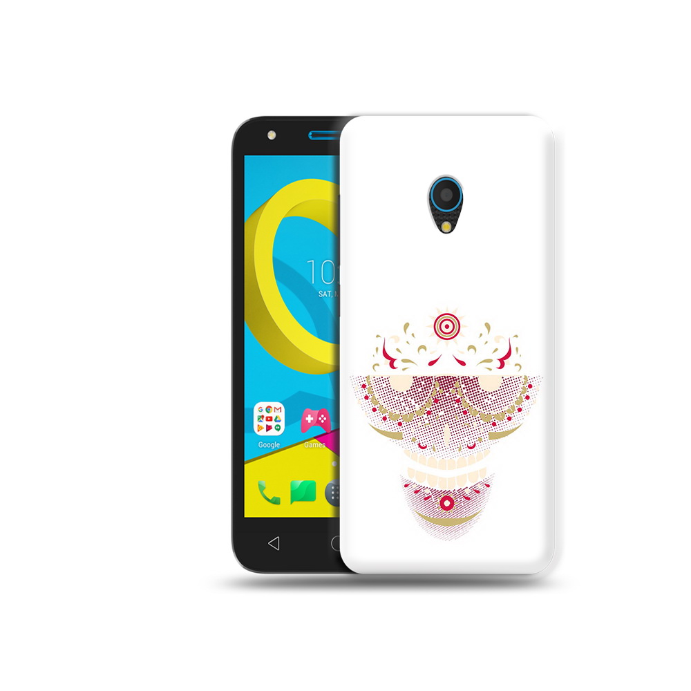 

Чехол MyPads Tocco для Alcatel U5 5047D карнавальный скелет абстракция (PT134046.676.386), Tocco