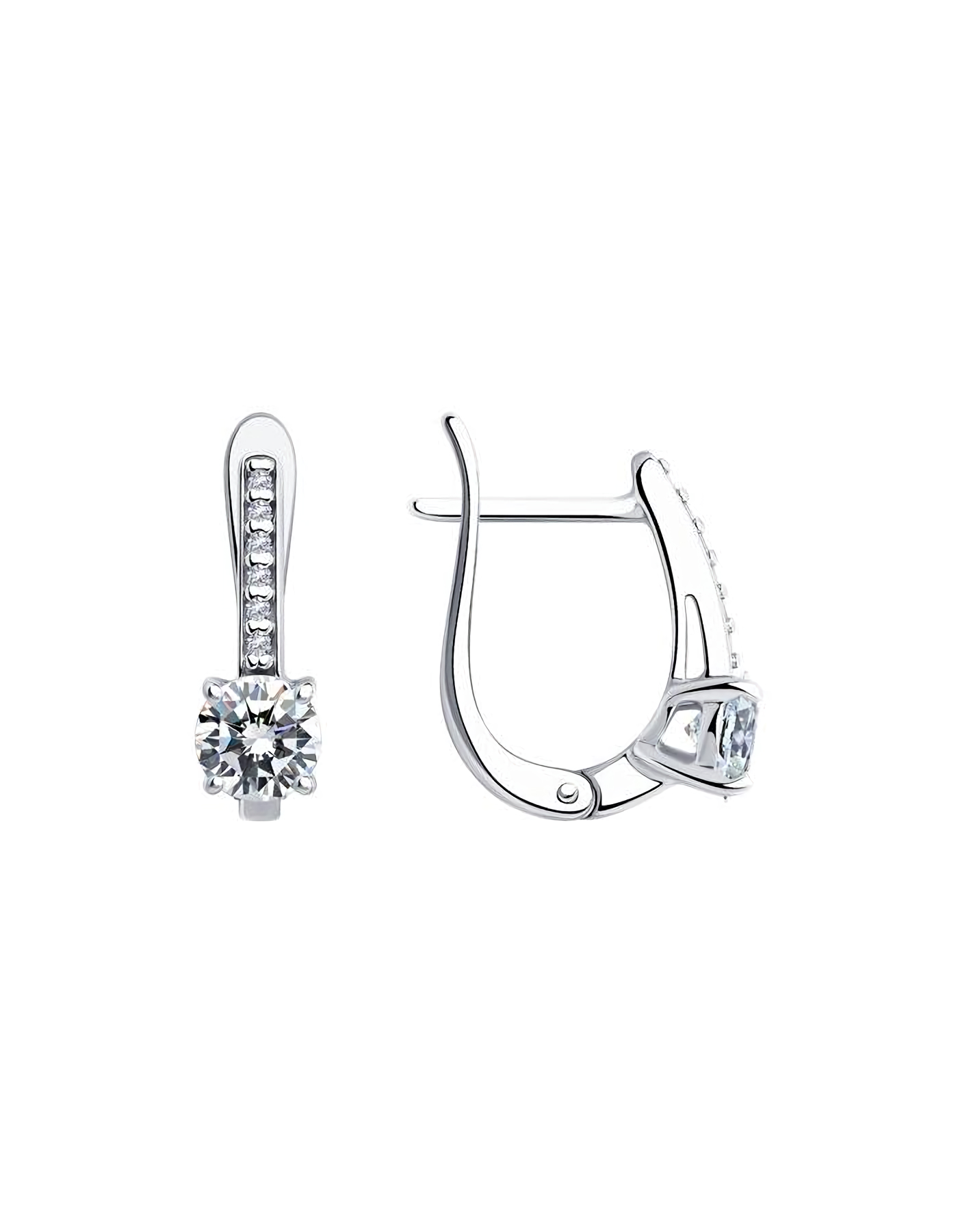 

Серьги из серебра TEO MAORI 894025925, фианит, 894025925