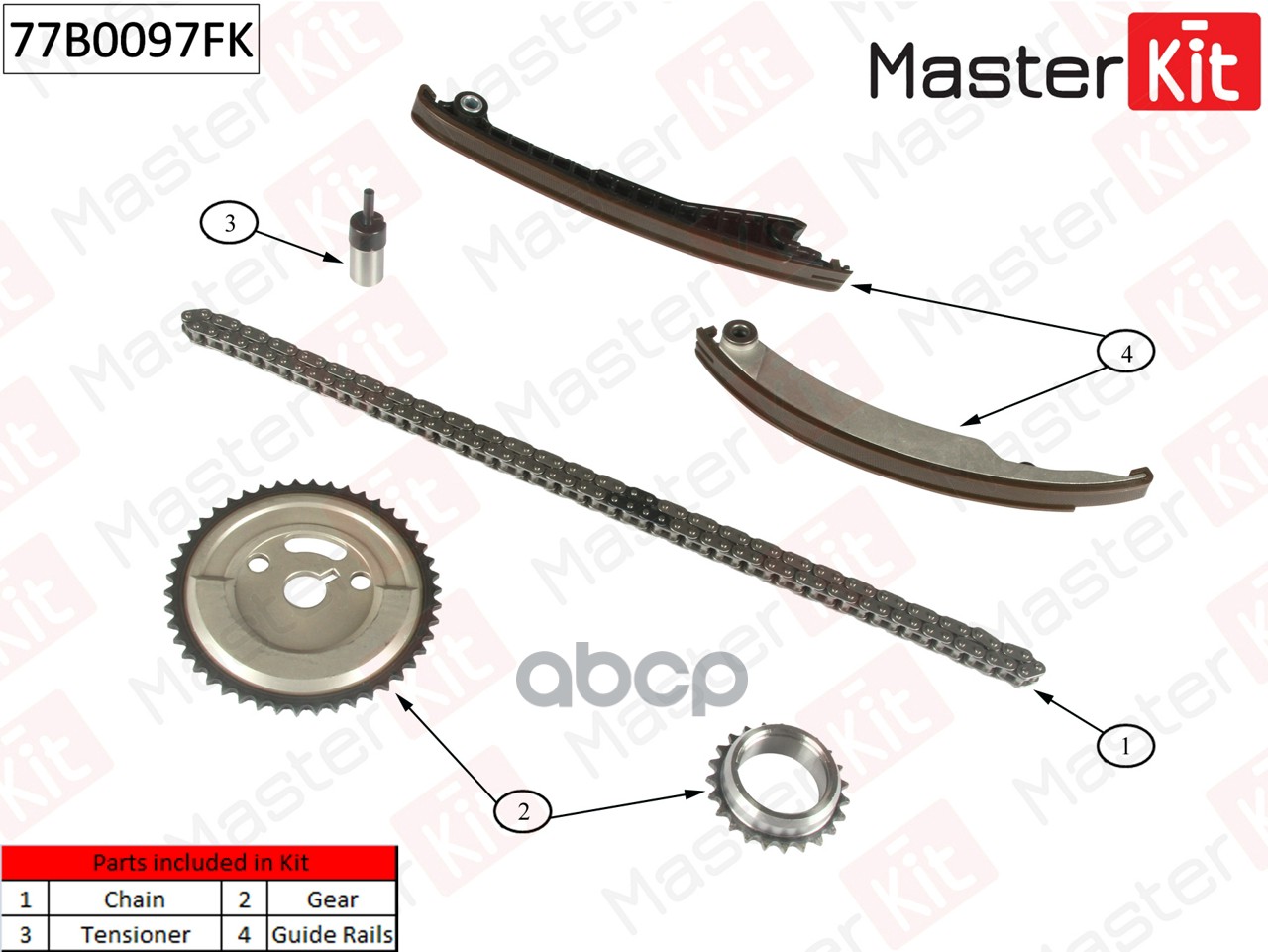 

Комплект Цепи Грм Master Kit 77B0097Fk