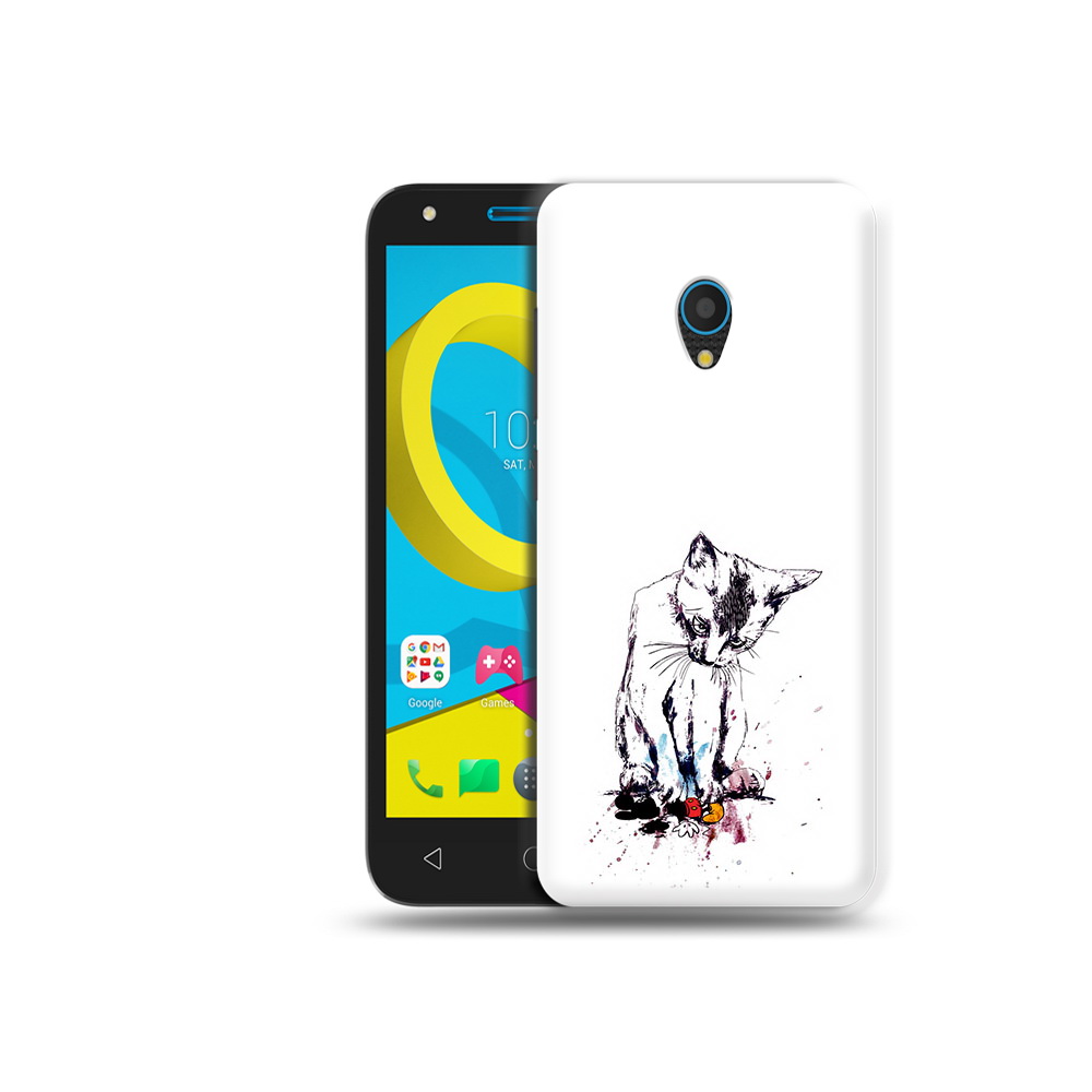 

Чехол MyPads Tocco для Alcatel U5 5047D кот и микки (PT134046.676.399), Tocco