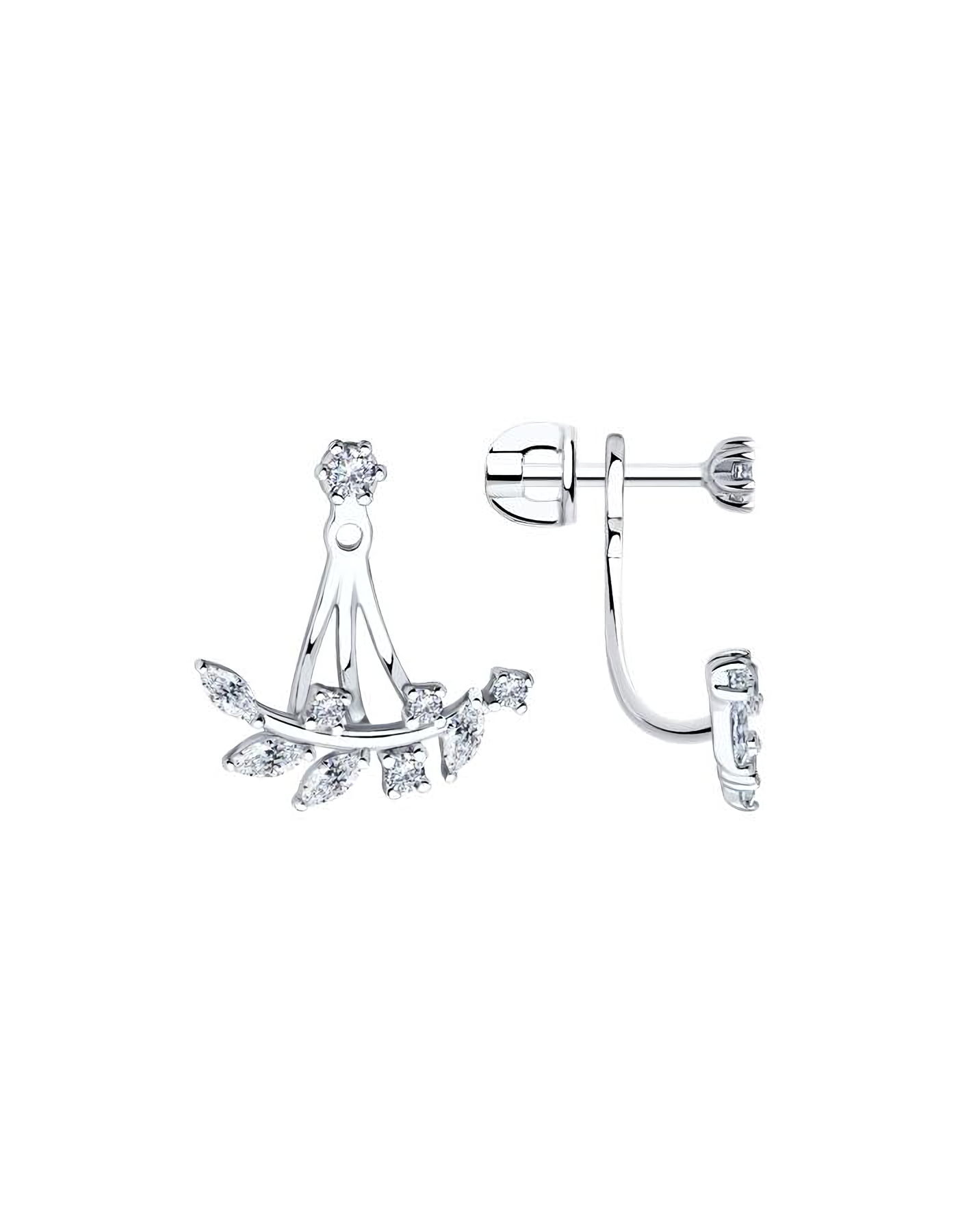 

Серьги пусеты из серебра TEO MAORI 894025952, фианит, 894025952