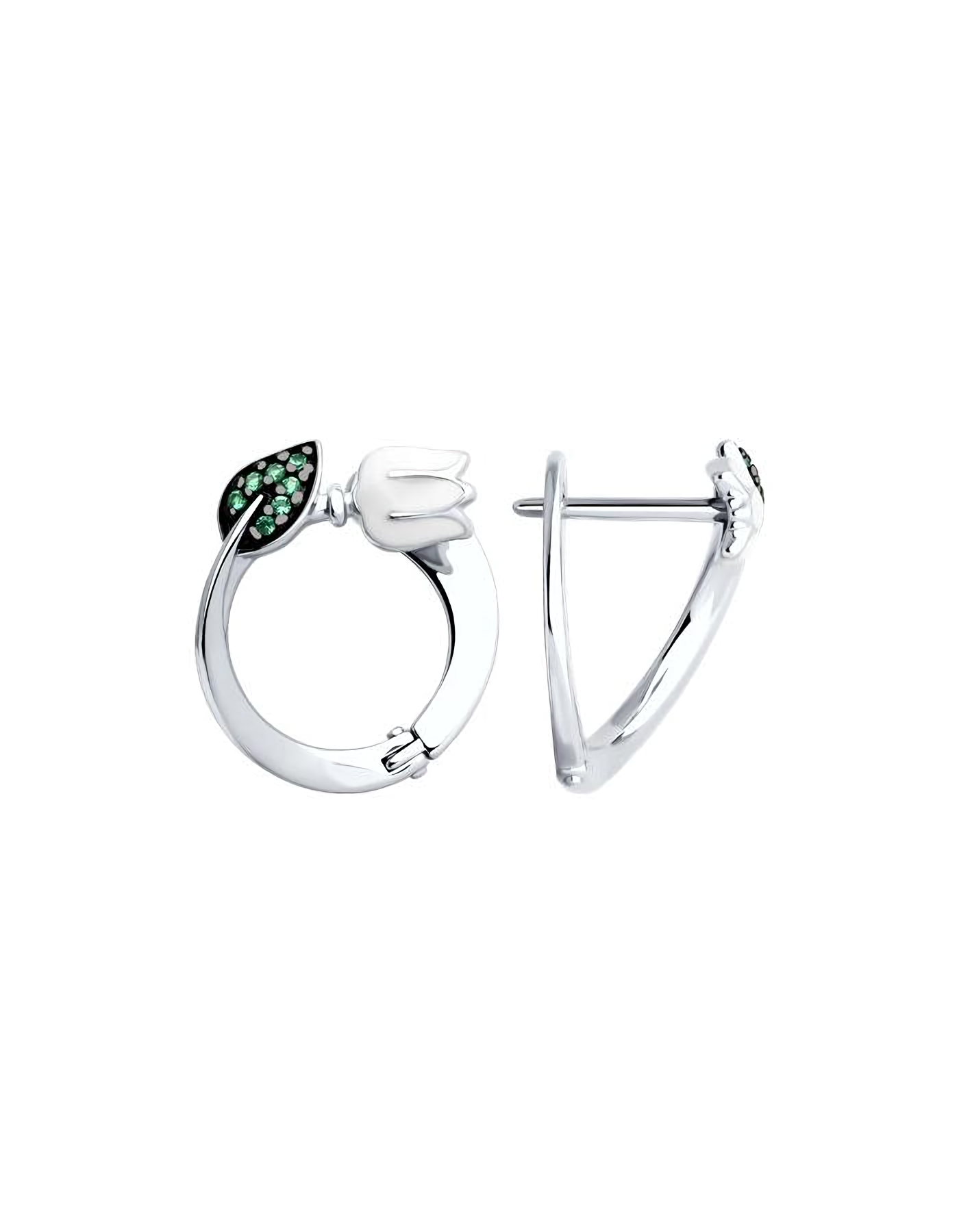

Серьги из серебра TEO MAORI 894026682, фианит, 894026682