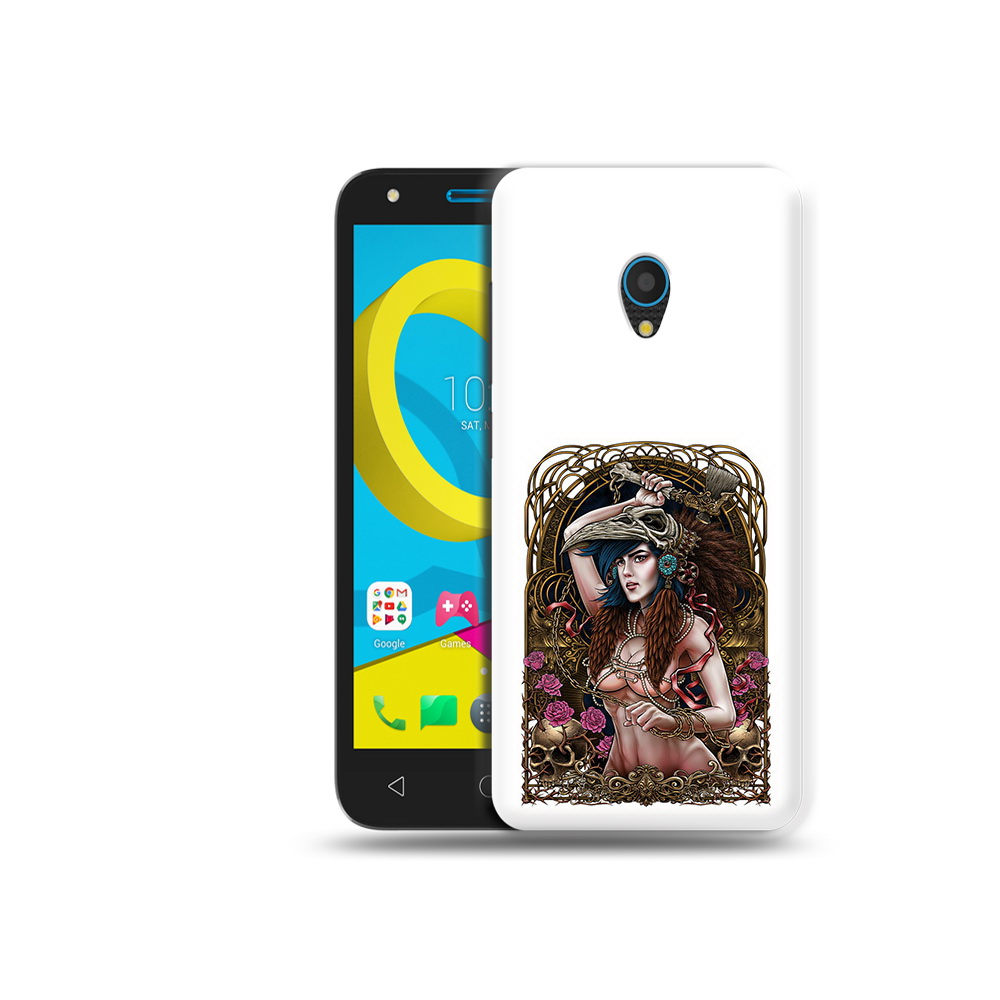 

Чехол MyPads Tocco для Alcatel U5 5047D красивая девушка рисунок (PT134046.676.407), Tocco
