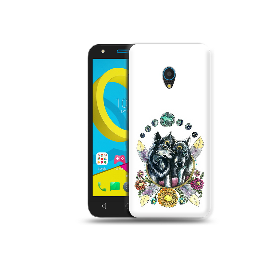

Чехол MyPads Tocco для Alcatel U5 5047D красивые волки абстракция (PT134046.676.408), Tocco